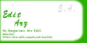 edit arz business card